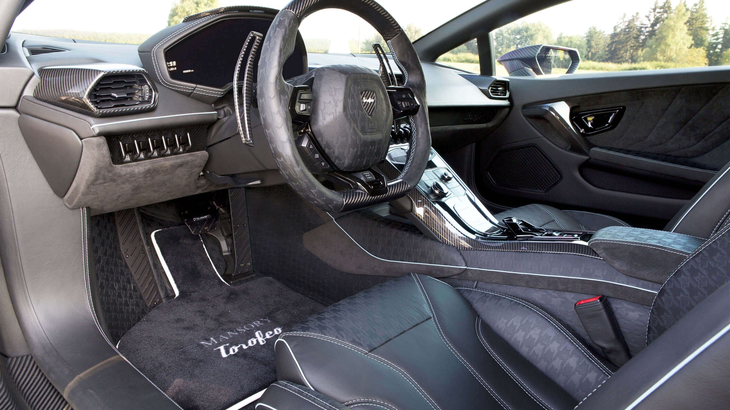 What are all the places where carbon fiber can be used in a car?