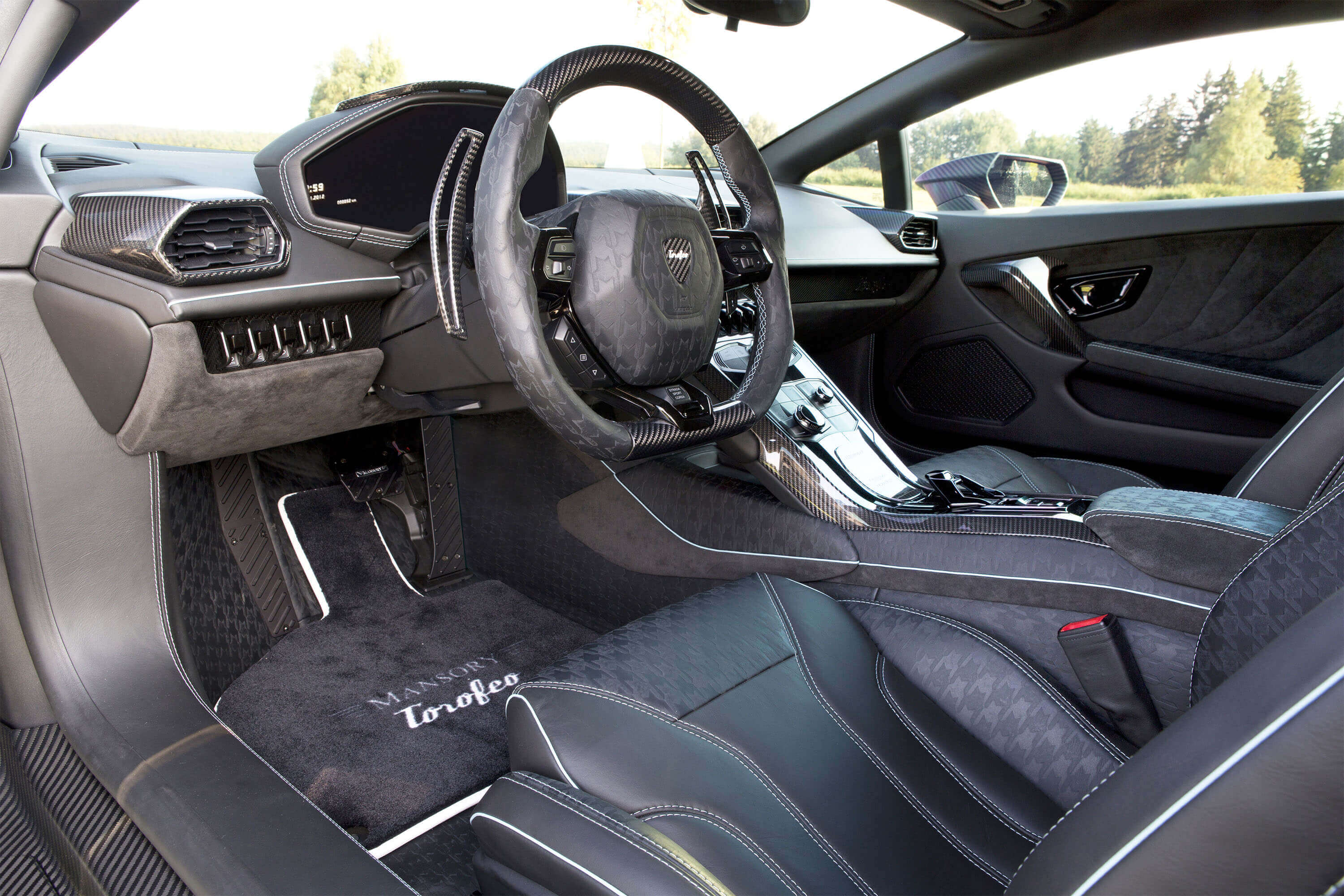 What are all the places where carbon fiber can be used in a car?